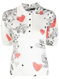 Bimba y Lola Nickname Heart-print Polo Top - at Farfetch